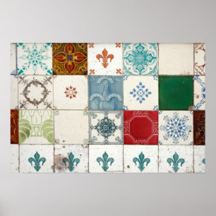 Portuguese tiles poster