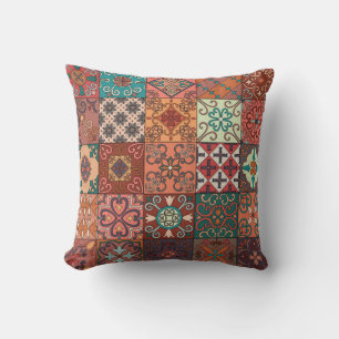 Portuguese Tiles: Talavera Style Azulejo. Cushion