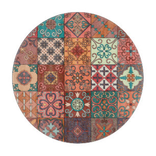 Portuguese Tiles: Talavera Style Azulejo. Cutting Board