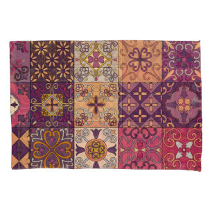 Portuguese tiles: talavera style pattern. pillowcase