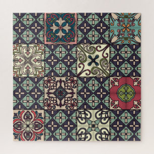 Portuguese Tiles: Talavera Style Seamless Jigsaw Puzzle