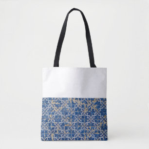 Portuguese tiles tote bag