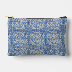 Portuguese Tiles Vintage Azulejos Blue White Accessory Pouch