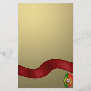 Portuguese touch fingerprint flag stationery