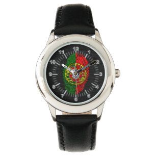Portuguese touch fingerprint flag watch