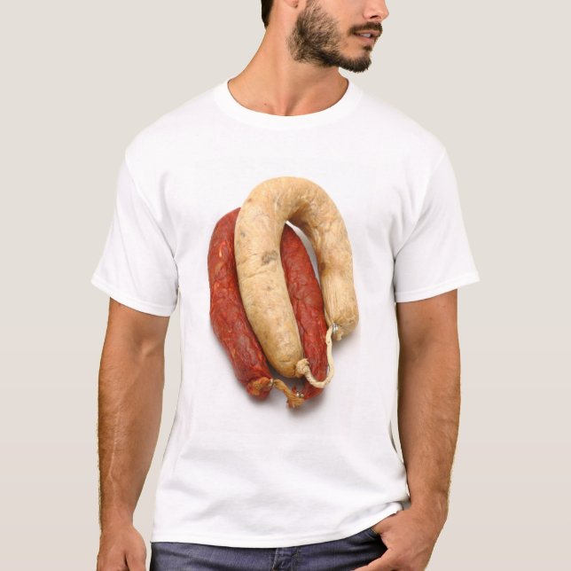 Portuguese typical sausages T-Shirt (Front)