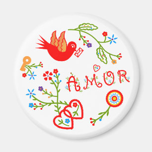 Portuguese valentine's love handkerchiefs magnet