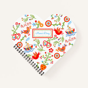 Portuguese valentine's love handkerchiefs  notebook