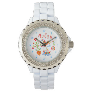 Portuguese valentine's love handkerchiefs watch