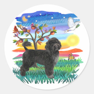 Portuguese Water Dog (#2) Classic Round Sticker