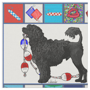 Portuguese Water Dog Black Lion - Equipment 6 inch Fabric