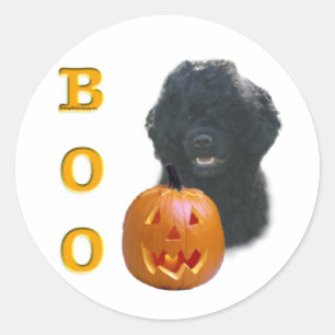Portuguese Water Dog Boo Classic Round Sticker