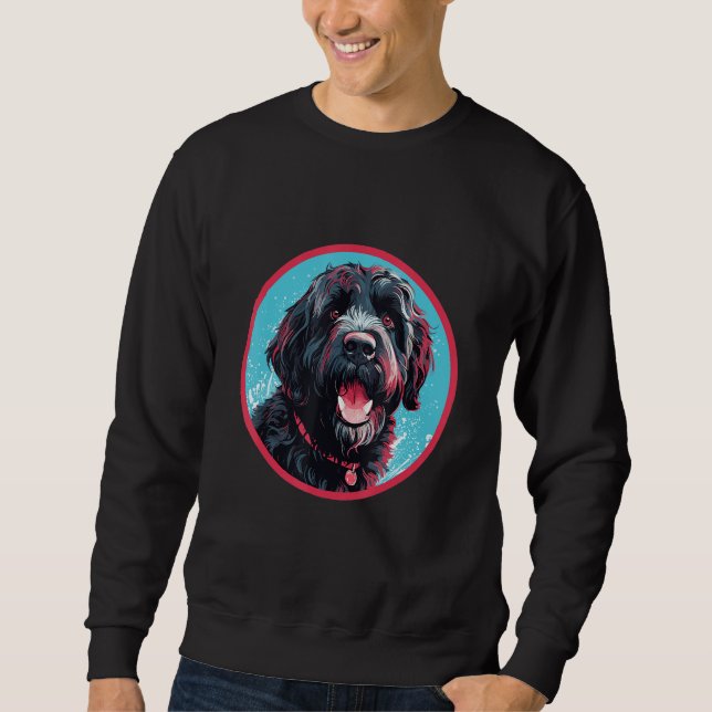 Portuguese Water Dog Breed Dog Design 1 Sweatshirt (Front)