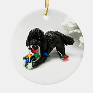 Portuguese Water Dog Ceramic Ornament