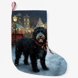 Portuguese Water Dog Christmas Festive Season Small Christmas Stocking
