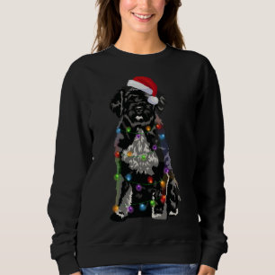 Portuguese Water Dog Christmas Lights Xmas Dog Lov Sweatshirt