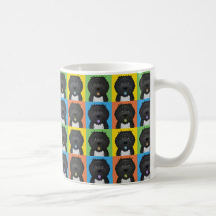 Portuguese Water Dog Dog Cartoon Pop-Art Coffee Mug