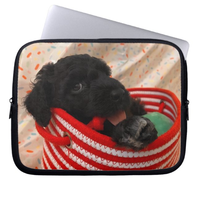 Portuguese Water Dog Laptop Sleeve (Front)