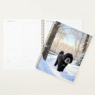 Portuguese Water Dog Let It Snow Christmas Planner