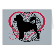 Portuguese Water Dog Lion Heart Waves