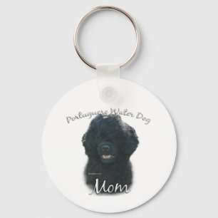 Portuguese Water Dog Mom 2 Key Ring