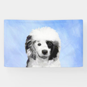 Portuguese Water Dog Painting - Original Dog Art Banner