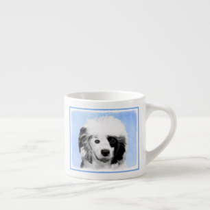 Portuguese Water Dog Painting - Original Dog Art Espresso Cup