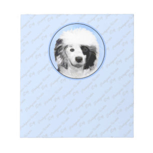 Portuguese Water Dog Painting - Original Dog Art Notepad
