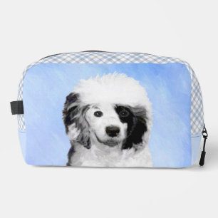 Portuguese Water Dog Painting PWD Original Dog Art Dopp Kit