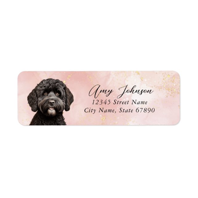 Portuguese Water Dog Return Address Labels (Front)