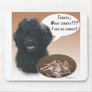 Portuguese Water Dog Turkey Mouse Pad
