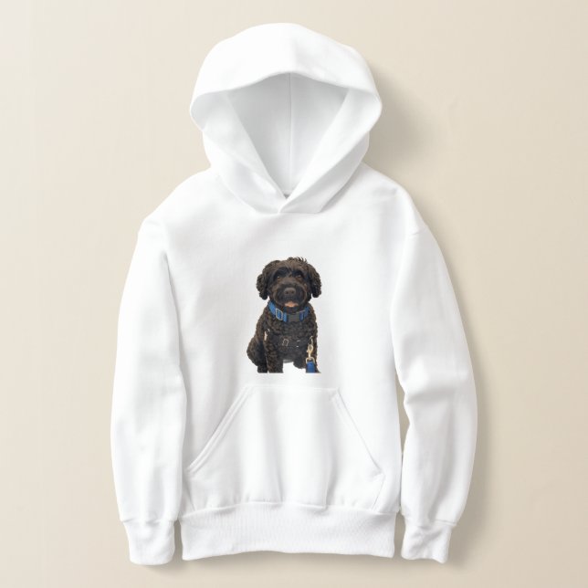 Portuguese Water Dogs Adult & Kids Cozy Hoodie (Laydown)