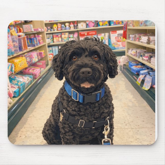 Portuguese Water Dogs Anime Anemi Mousepad (Front)