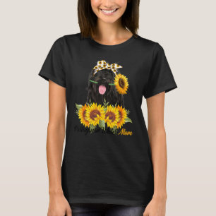 Portuguese Water Mum Sunflower Summer Dog Mum Mama T-Shirt