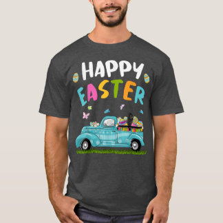 Portuguese Water With Bunny Ears Egg Hunting Truck T-Shirt