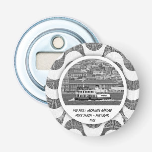 Portuguese waves cobblestone First Vacation Bottle Opener