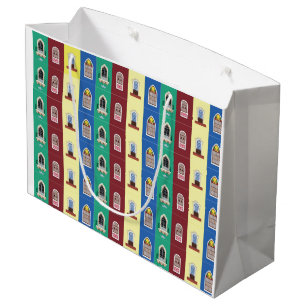 Portuguese window themed large gift bag