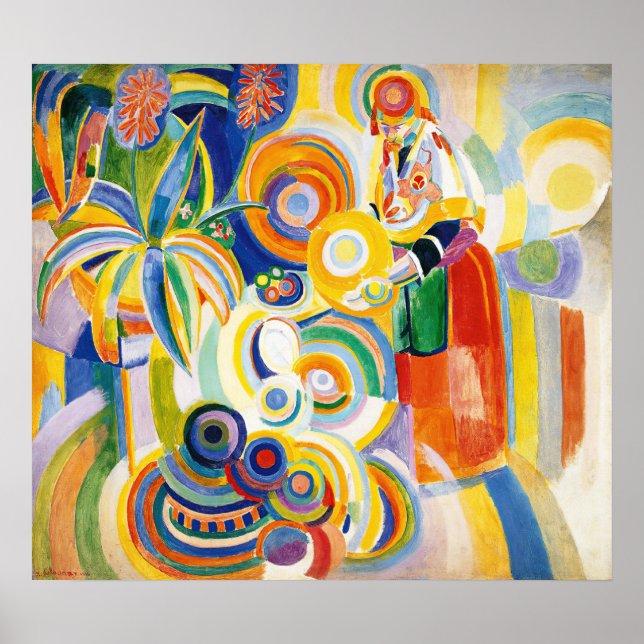 Portuguese Woman, Delaunay Poster (Front)