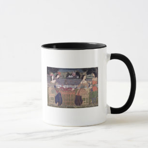 Portuguese women eating a meal, Goa Mug
