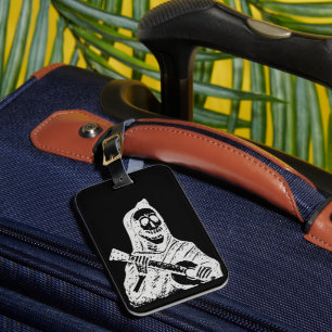 Posada Calavera Guitar Luggage Tag