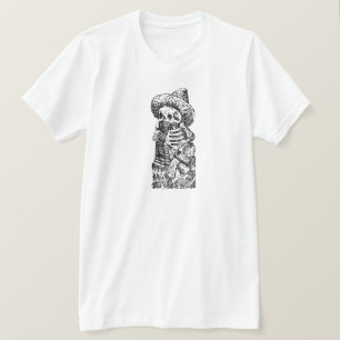 Posada Calavera with Moustache and Tequila T-Shirt