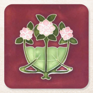 Posavasos Cuadrado De Papel Cardboard paper drink  Square Paper Coaster