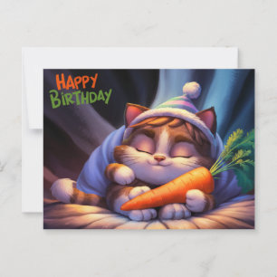 Poscards Happy Birthday Petit Chat 10 Postcard