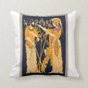 Poseidon and Athena Cushion