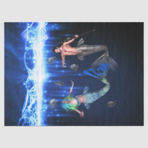 Poseidon And the Mermaid Tissue Paper