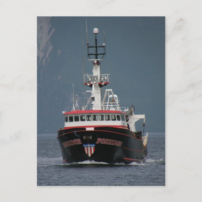 Poseidon, Fishing Trawler in Dutch Harbour, AK Postcard (Front)