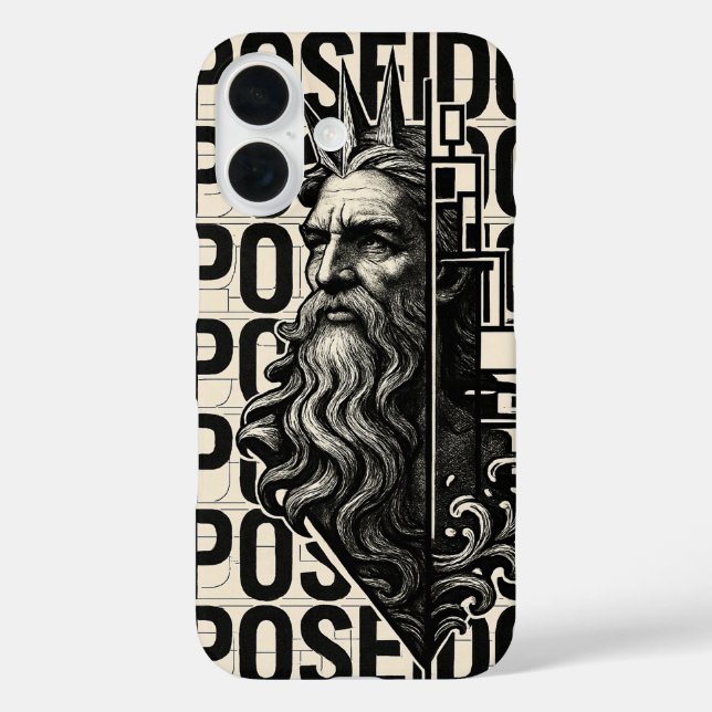 Poseidon | Greek god iphone cover (Back)