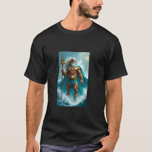 Poseidon Greek mythology god of the sea and earthq T-Shirt