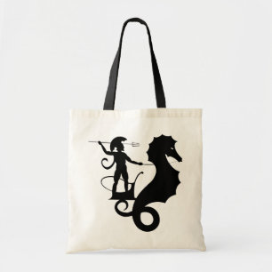 Poseidon, Greek relief design Tote Bag