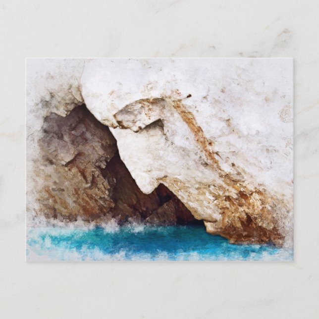 Poseidon looking at the sea postcard (Front)